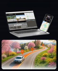 Wideorejestrator Dod Tech HUPEJOS Kamera Samochodowa 4-Kanałowa 360 4x1080P WiFi GPS Tryb Parking 2