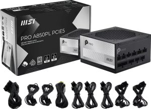Zasilacz MSI PRO A850PL PCIE5 850W (PRO-A850PL-PCIE5) 5