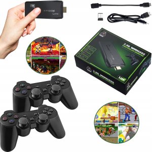Pako Konsola Do Gier Retro TV Hal Star 2 Pady Bezprzewodowe HDMI 64GB 20000 Gier 2