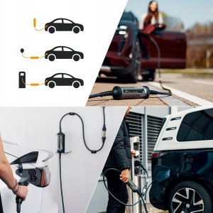 Ładowarka Juice Juice Booster 2 mobilna stacja ładowania EV 22kW/11kW Zestaw podróżny wall 3