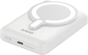 Powerbank Savio Magazyn energii SAVIO Power Bank Magnetic 10000mAh 20W White 5902768707762 BA-13 (5902768707762) 3
