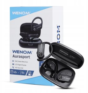 Słuchawki Wenom SŁUCHAWKI BEZPRZEWODOWE BLUETOOTH 5.4 PRO SPORTOWE DNR WENOM AURASPORT ANC 16