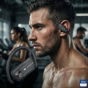 Słuchawki Wenom SŁUCHAWKI BEZPRZEWODOWE BLUETOOTH 5.4 PRO SPORTOWE DNR WENOM AURASPORT ANC 9