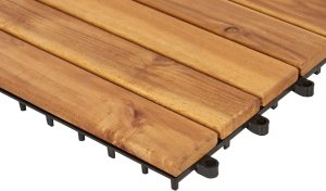 Beliani Płytki tarasowe ACCETTURA Certyfikowane drewno akacjowe Naturalny 10