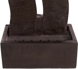 Beliani Fontanna ogrodowa z LED brązowa SUNLINE 11