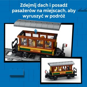 LEGO City Retro pociąg z lokomotywą parową (60511) 5
