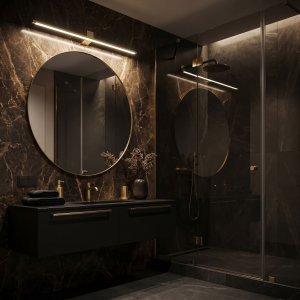 Kinkiet Toolight Łazienkowy LED SWE045-1W 80 cm Złoty 4