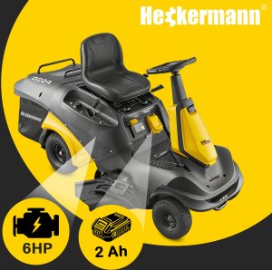 Traktor ogrodowy Heckermann Traktorek ogrodowy spalinowy kosiarka  6kM Heckermann Select 66cm SVTR66 z koszem 150L 3