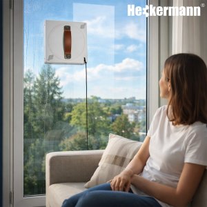 Robot do mycia okien Heckermann Robot do mycia okien szyb lustra Heckermann GLE350 Intligentna myjka automatyczna 7