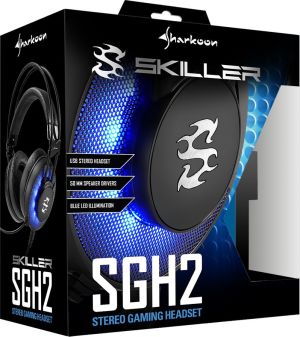 Słuchawki Sharkoon Skiller SGH2 Niebieskie (4044951019984) 4