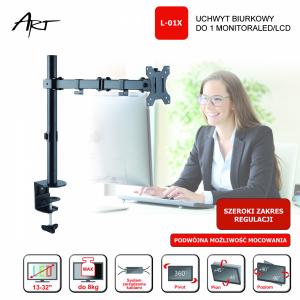 Art Uchwyt biurkowy na monitor 13" - 32" L-01X (RAMM L-01X) 6