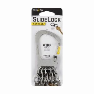 Nite-Ize SlideLock stal nierdzewna + 5x micro karabińczyk (KCK-11-R3) 3