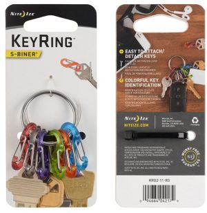 Breloczek Nite-Ize Keyring+ 6 x micro karabińczyk, plastik, kolorowy (KRG2-11-R3) 2