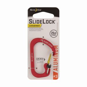Nite Ize Karabińczyk SlideLock #3 aluminium czerwony (CSLA3-10-R6) 3