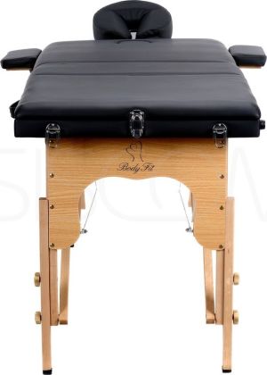 Bodyfit Łóżko do masażu czarne 3 segmentowe + dodatki + torba 2