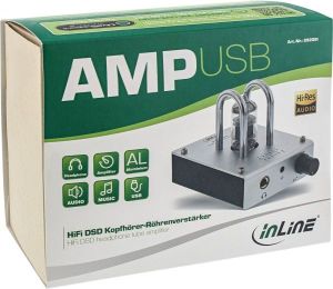 Wzmacniacz słuchawkowy InLine Lampowy AmpUSB 99206I 5