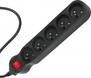 Listwa zasilająca Maclean Energy 5 gniazd 3 m czarna (MCE184) 3