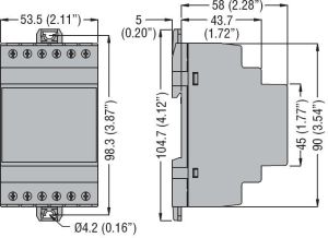 Lovato Electric Układ podwójnego zasilania jednofazowego 110/230V AC 50/60Hz (ATLDPS1) 2