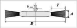 Szczotpol Szczotka tarczowa z trzpieniem 6mm śr. 150mm A70 2