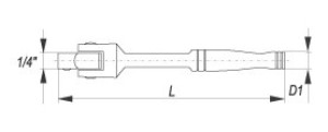 Yato Pokrętło uchylne 1/4" 140mm (YT-1425) 2
