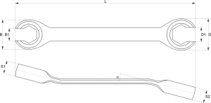 Yato Klucz płaski półotwarty 11x12mm YT-0136 2