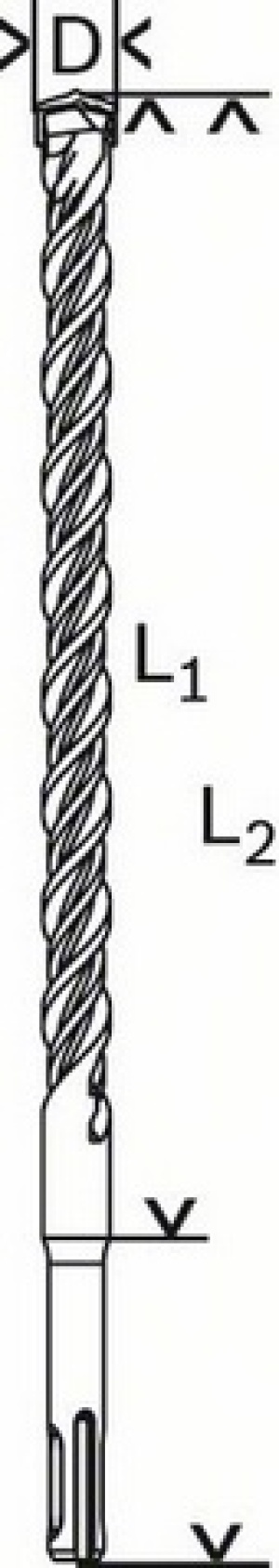 Wiertło Bosch do betonu SDS+ 7mm  (2608597130) 2