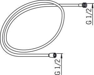 Wąż prysznicowy Oras chrom 150cm (241014) 2