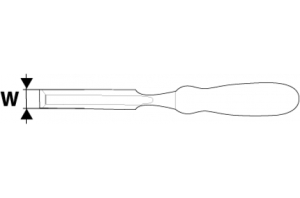 Topex Dłuta komplet 6, 12, 18, 24mm 4szt. (09A310) 2