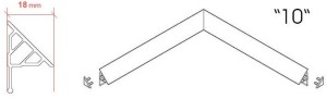 Ravak Listwa maskująca do brodzika Typ 10 200cm biała (XB452000001) 2