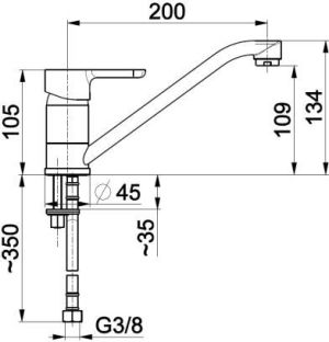Bateria kuchenna KFA Granat stojąca chrom (5523-915-00) 2