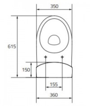 Zestaw kompaktowy WC Cersanit Parva 61.5 cm cm biały (K27-002) 2
