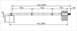 Immergas Zestaw koncentryczny poziomy DN60/100 (K.012000) 2