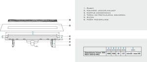 WINKIEL Odpływ liniowy z rusztem Ekoline* Perle 100cm (WDO-1000-03-4402) 2