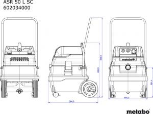 Odkurzacz przemysłowy Metabo ASR 50 L SC 3