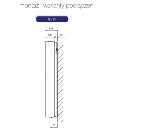 Stelrad Grzejnik Vertex Plan typ 22 500x2200mm 2115W 4