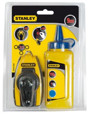 Stanley Zestaw kieszonkowy sznur traserski 9m + kreda niebieska 115g (472440) 2