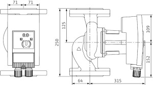 Wilo Pompa CO YONOS MAXO 40/0,5-12 PN6/10 (2120647) 2