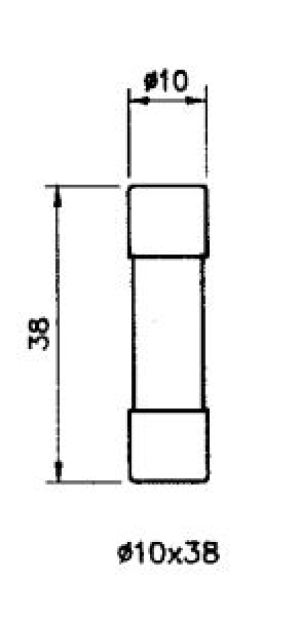 Eaton Wkładka bezpiecznikowa 10x38 10A gG 500V AC cylindryczna C10G10 2