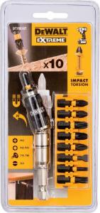 Dewalt zestaw końcówek wkrętarskich udarowy Torsion 10 elementów (DT70518T-QZ) 2