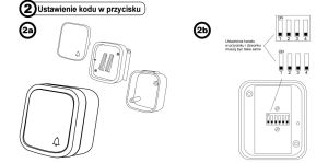 Zamel Przycisk bezprzewodowy hermetyczny Bulik 150m 12V biały (PDH-991) 2