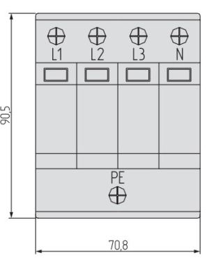 Simet Ogranicznik przepięć SIMTEC SM20C/4-275 C 4P 20kA 85102000 2