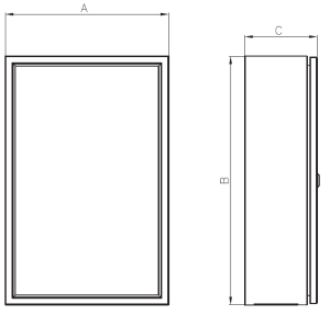 Sabaj Obudowa hermetyczna RH6123 600x1200x300mm IP65 szary z płytą montażową - 6-683 4