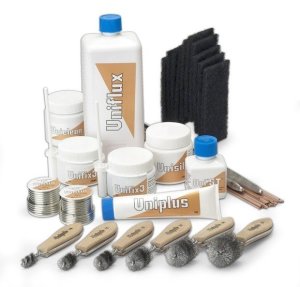 Unipak Pasta topnik do lutów miękkich Unifix 3 butelka 250g + pędzel 4540320 2