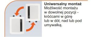 Przepływowy podgrzewacz wody Kospel EPO2-4 Amicus 4.4 kW 0.6 MPa (EPO2-4.AMICUS) 4
