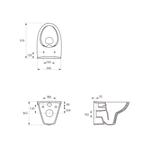 Miska WC Cersanit wisząca Parva New CleanOn (K27-061) 2