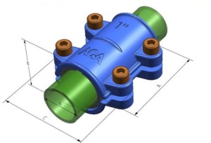 AGAflex Obejma naprawcza OBA 1" 11010003 2