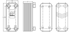 Secespol Wymiennik ciepła LB31 40 płyt - 0203-0064 2