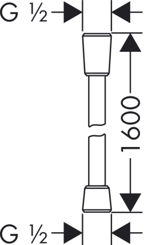 Wąż prysznicowy Hansgrohe Isiflex chrom 160cm (28276000) 2