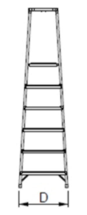 Drabex Drabina wolnostojąca jednostronna aluminiowa 2 stopniowa (DR1102) 3