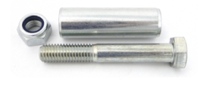 Zabi Koło metalowo-gumowe z zestawem montażowym 180mm - 51 2